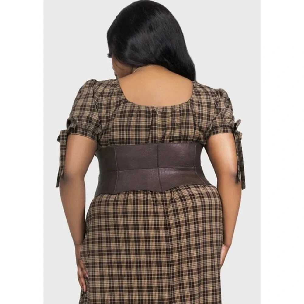 killstar wetland bat peplum corset belt brown XS-S